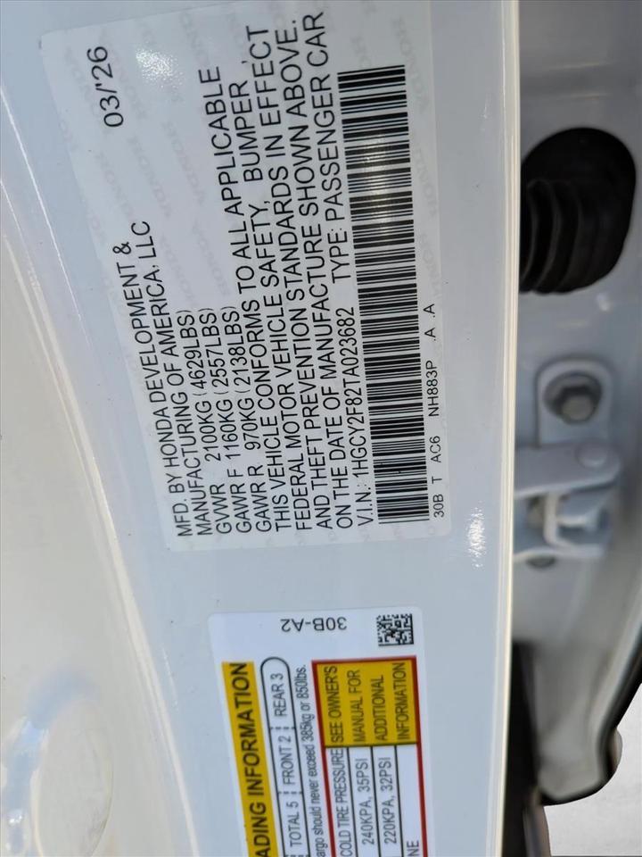 2026 Honda Accord Hybrid Touring Roseville CA