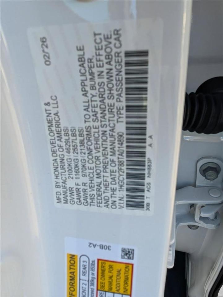 2026 Honda Accord Hybrid Touring Roseville CA