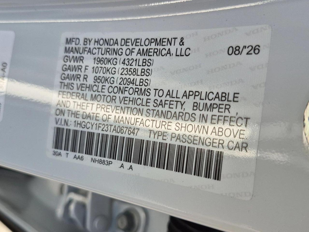 2026 Honda Accord Sedan LX Roseville CA