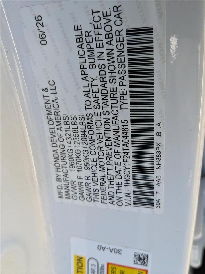 2026 Honda Accord Sedan LX Roseville CA