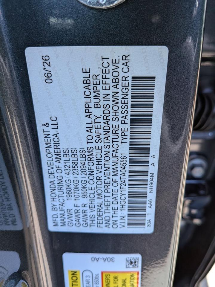 2026 Honda Accord Sedan LX Roseville CA