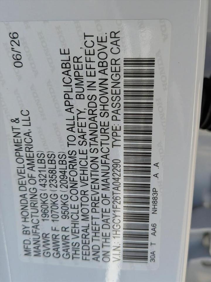 2026 Honda Accord Sedan LX Roseville CA