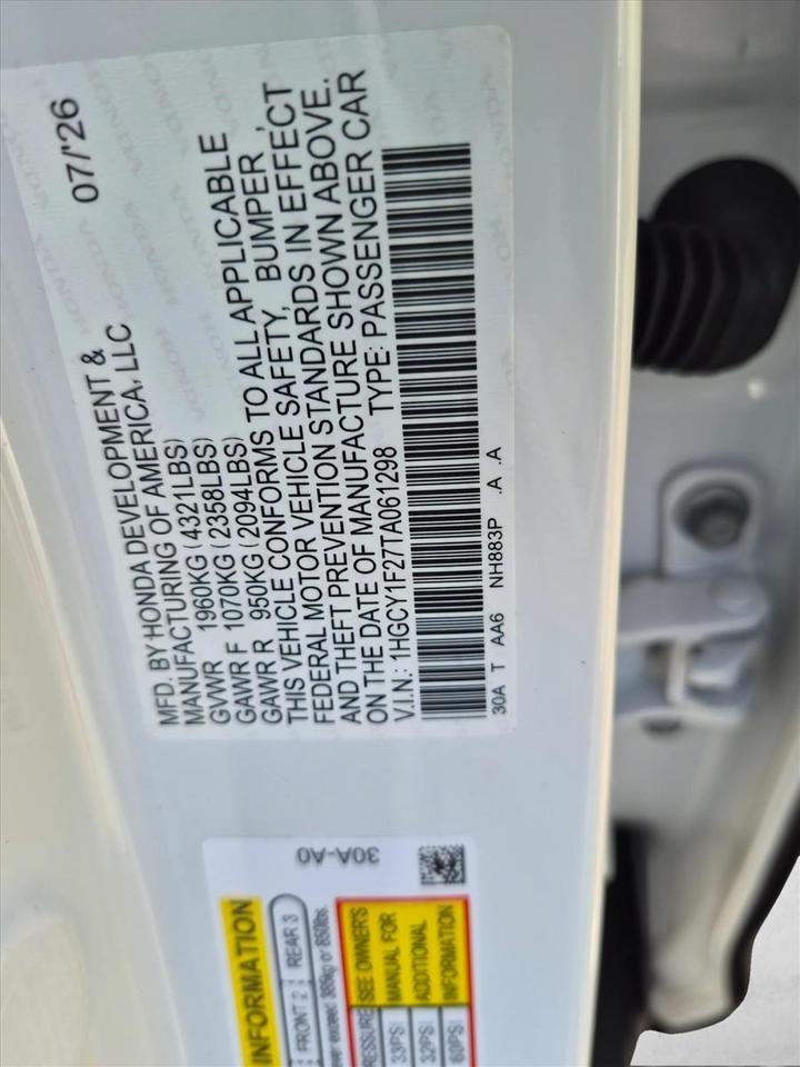 2026 Honda Accord Sedan LX Roseville CA