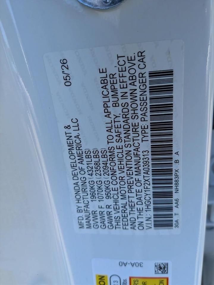 2026 Honda Accord Sedan LX Roseville CA