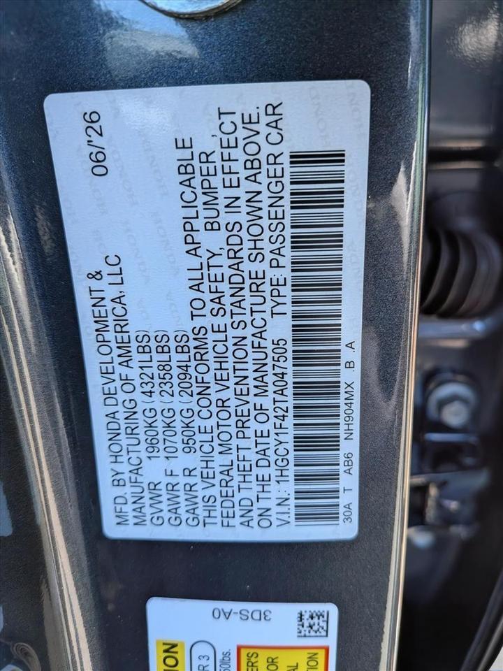 2026 Honda Accord Sedan SE Roseville CA