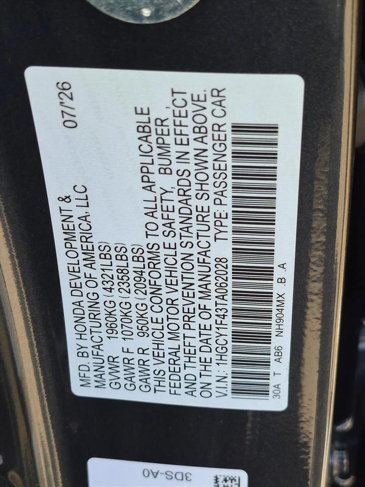 2026 Honda Accord Sedan SE Roseville CA