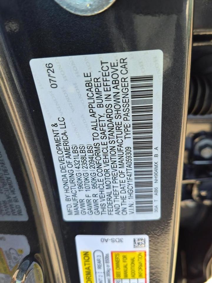 2026 Honda Accord Sedan SE Roseville CA