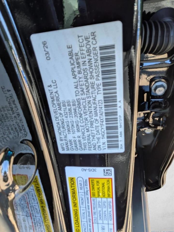 2026 Honda Accord Sedan SE Roseville CA