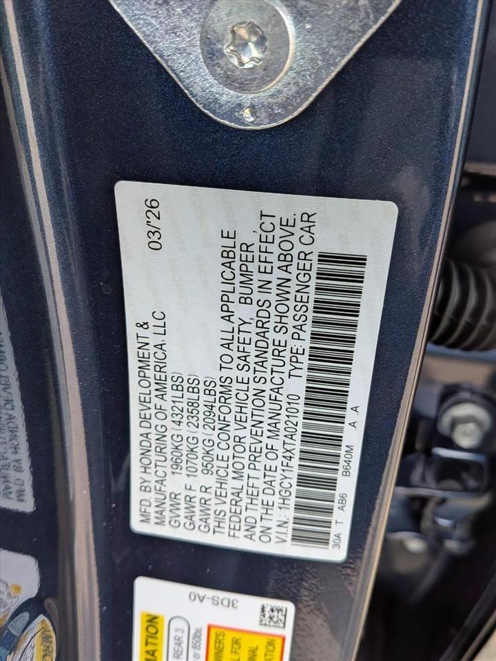 2026 Honda Accord Sedan SE Roseville CA