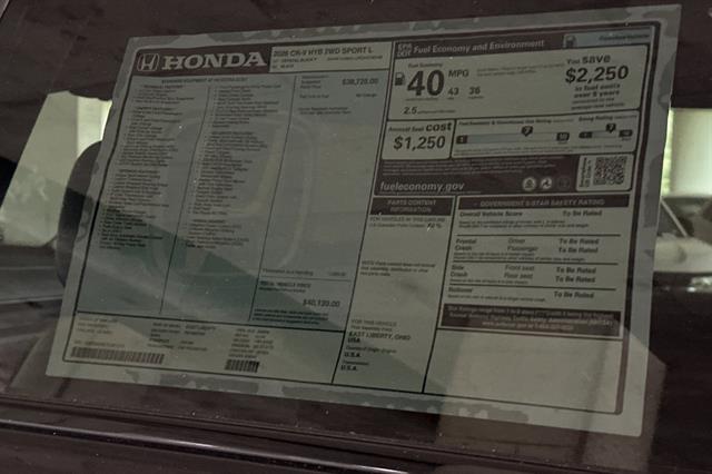 2026 Honda CR-V Hybrid Sport-L Oakland CA