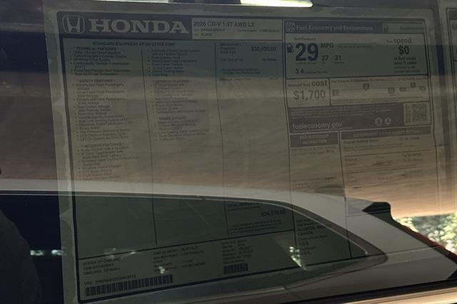 2026 Honda CR-V LX Oakland CA