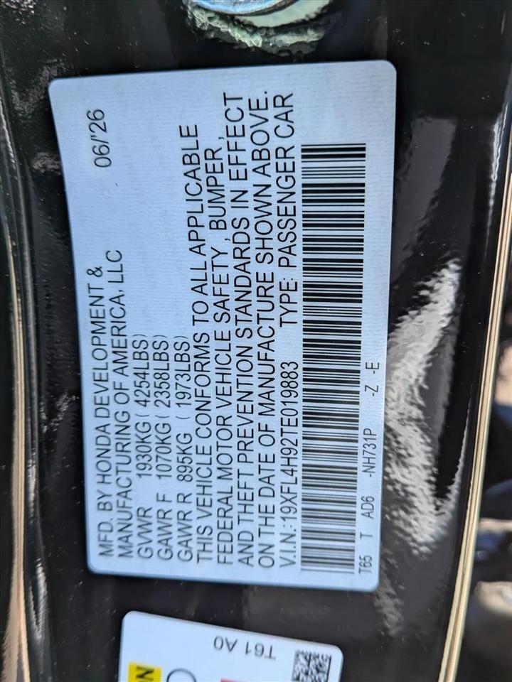2026 Honda Civic Hatchback Hybrid Sport Touring Roseville CA