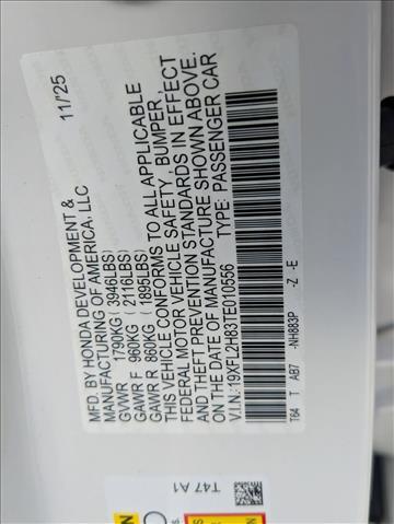 2026 Honda Civic Hatchback Sport Roseville CA