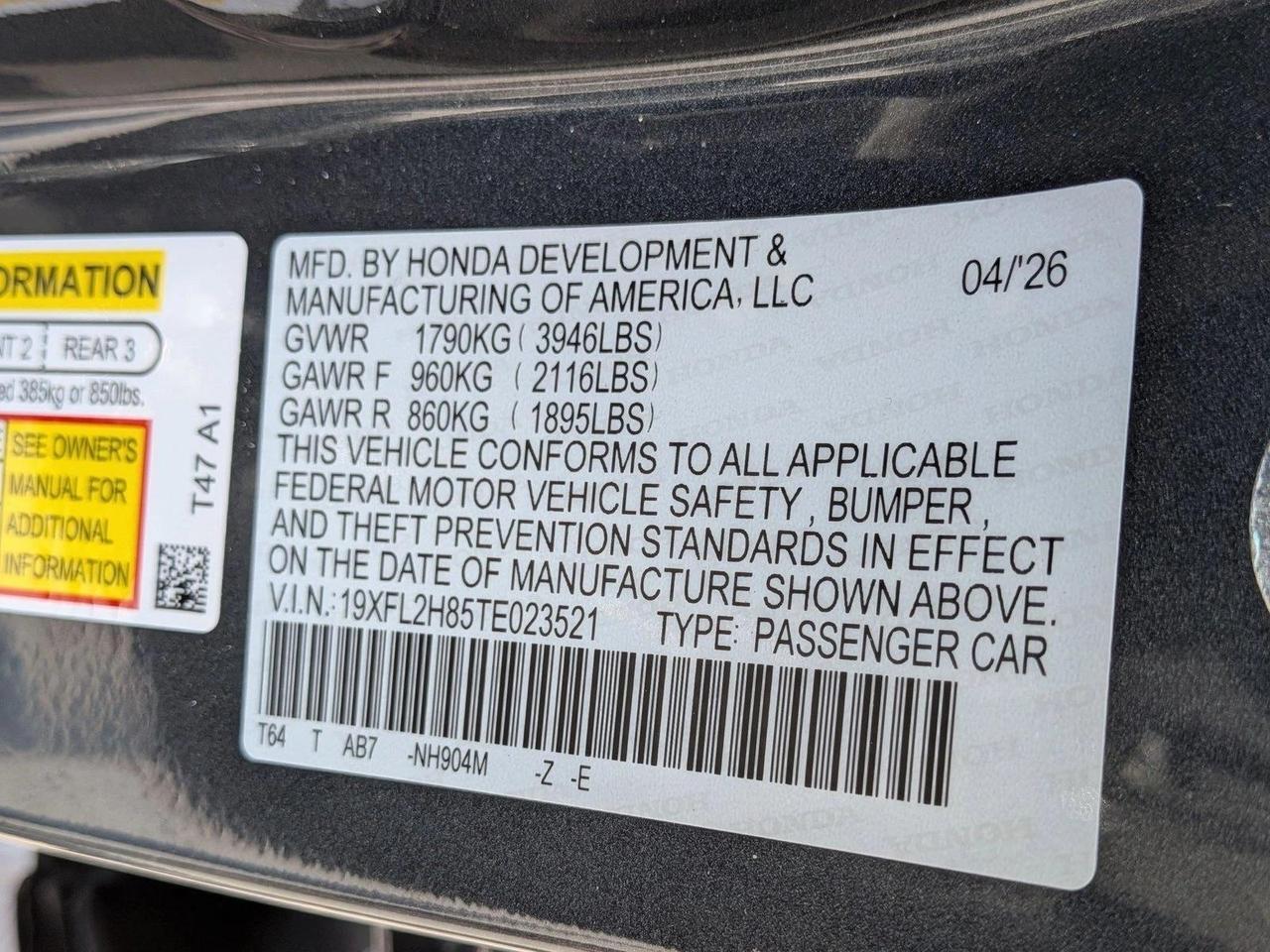 2026 Honda Civic Hatchback Sport Roseville CA