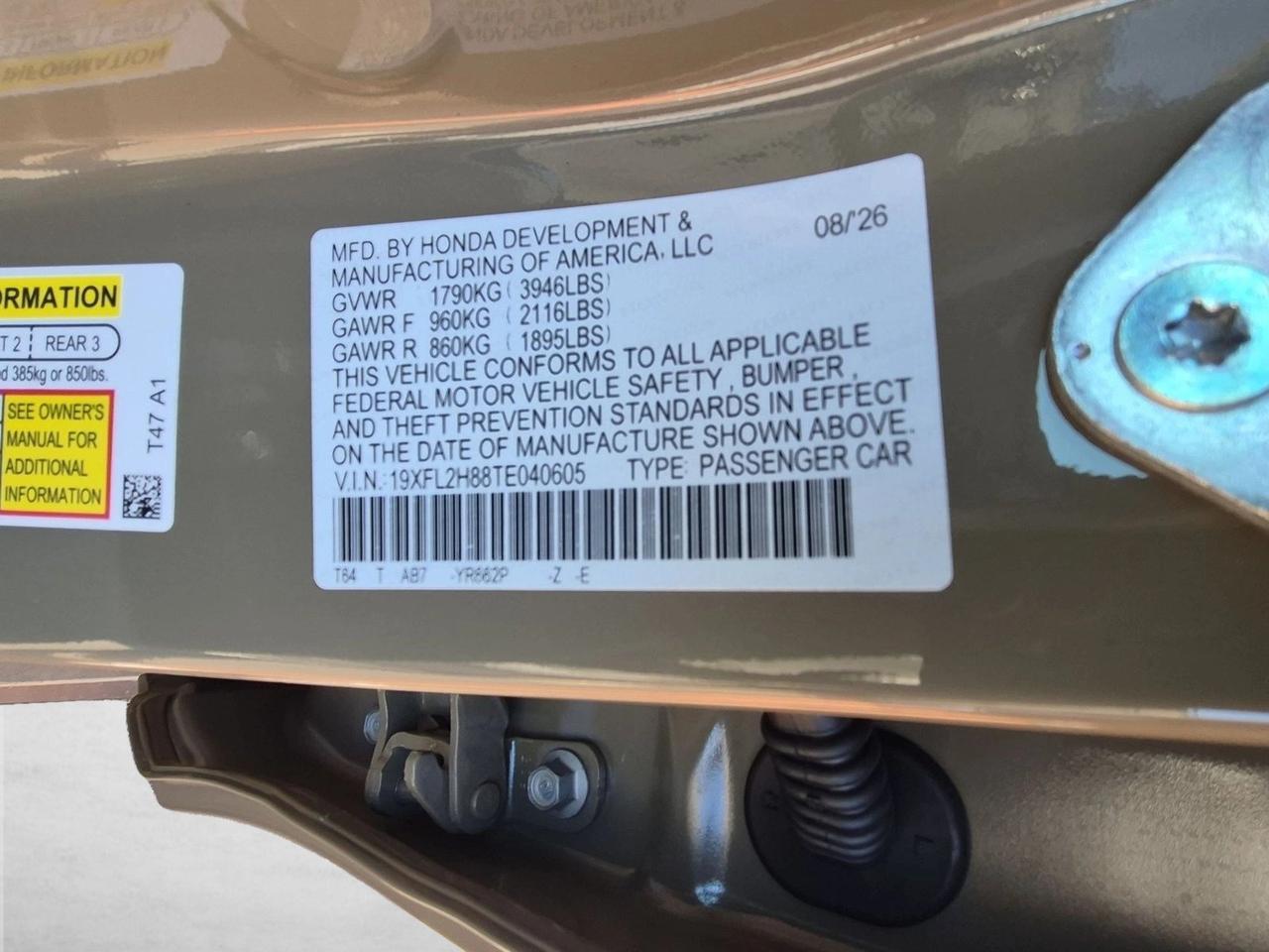 2026 Honda Civic Hatchback Sport Roseville CA
