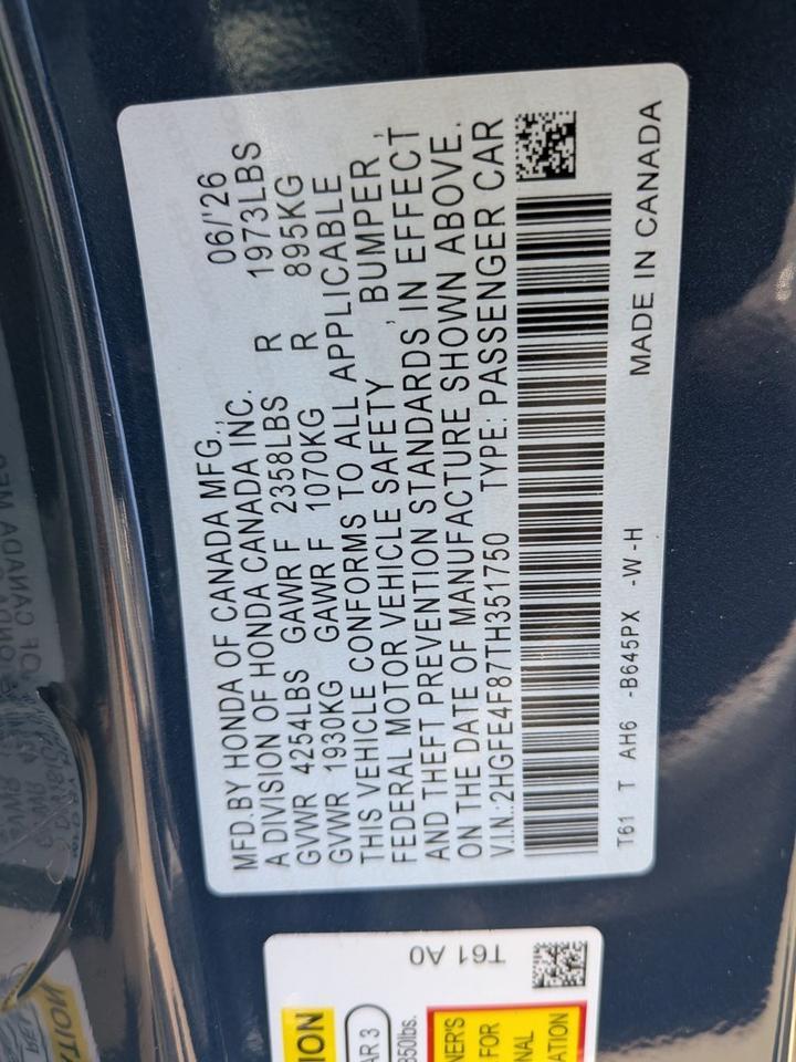 2026 Honda Civic Sedan Hybrid Sport Roseville CA