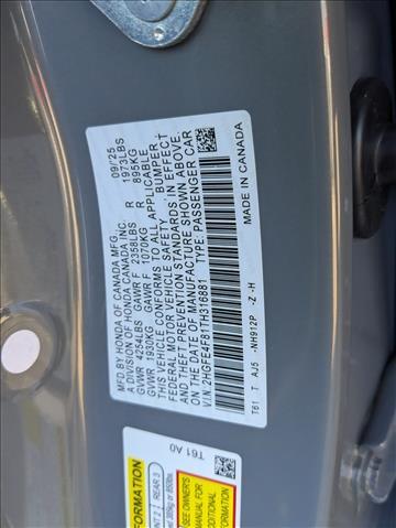 2026 Honda Civic Sedan Hybrid Sport Touring Roseville CA