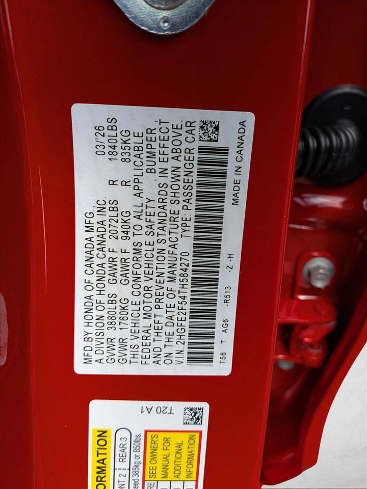 2026 Honda Civic Sedan Sport Roseville CA