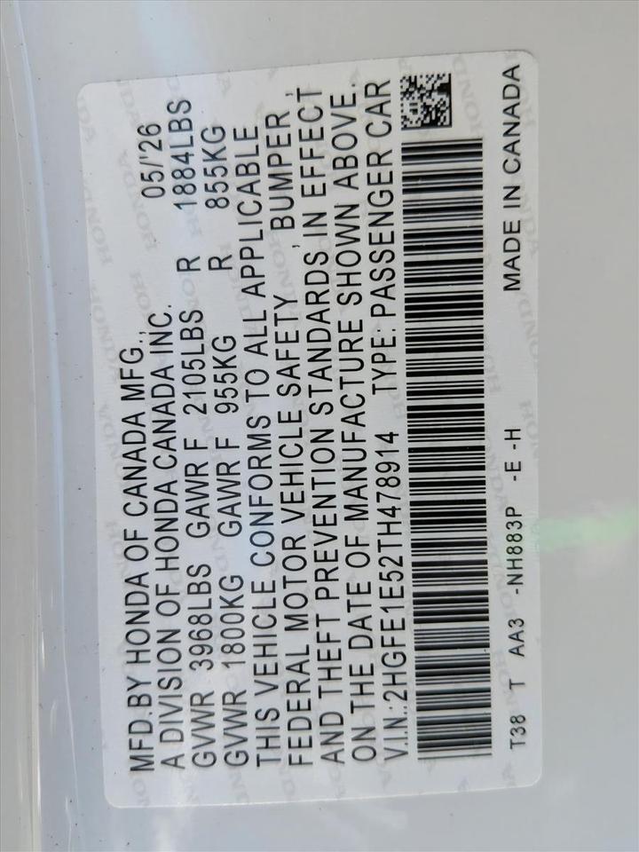 2026 Honda Civic Si Roseville CA