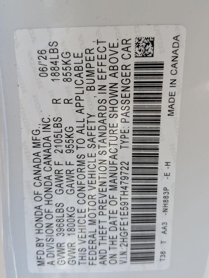 2026 Honda Civic Si Roseville CA