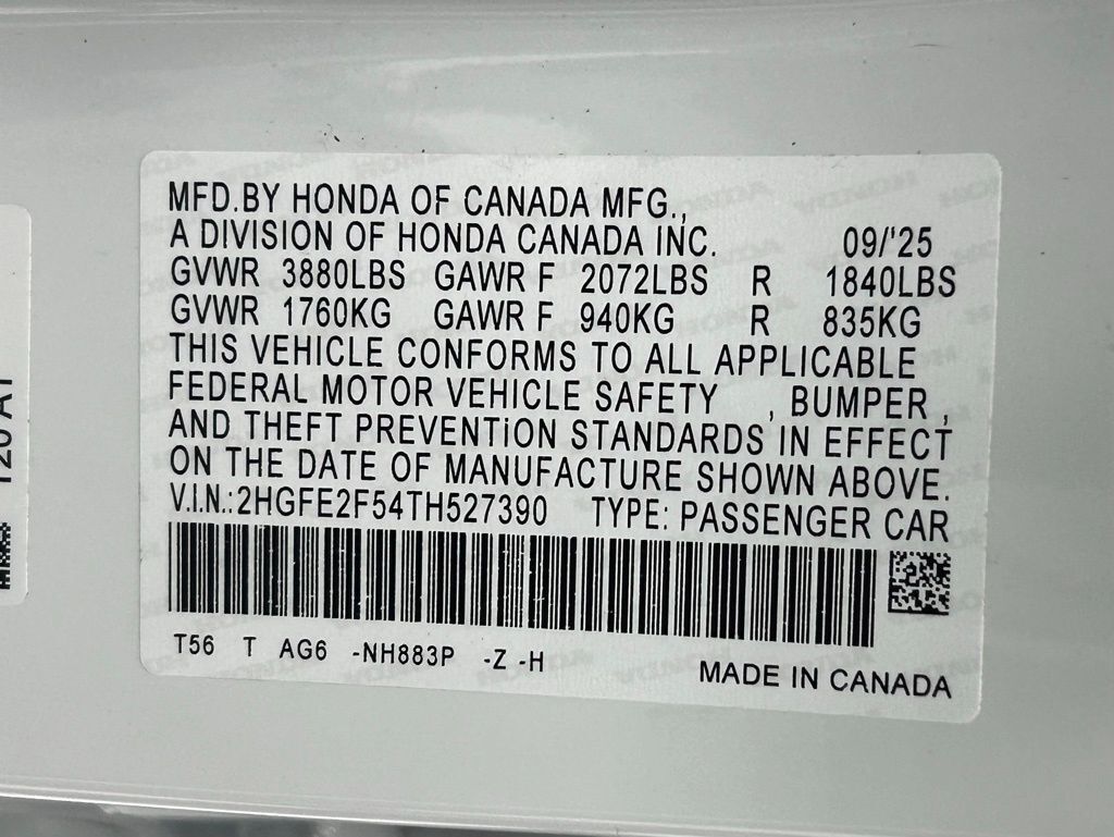 2026 Honda Civic Sport Portland OR