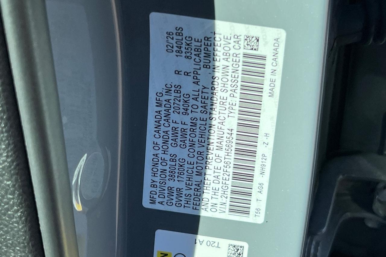 2026 Honda Civic Sport Roseville CA