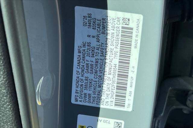 2026 Honda Civic Sport Roseville CA