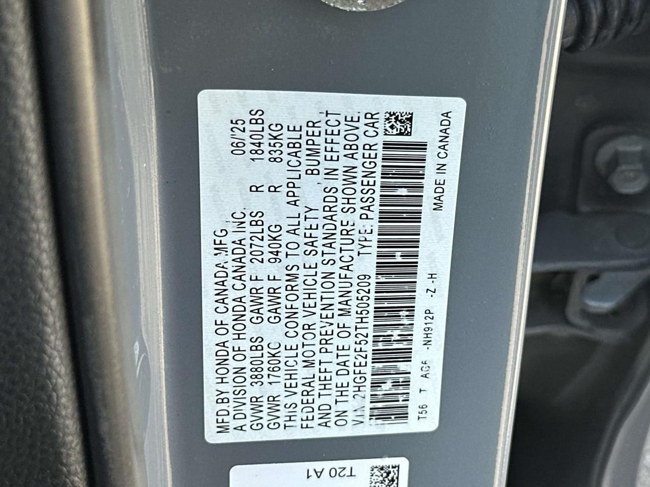 2026 Honda Civic Sport Alexandria VA