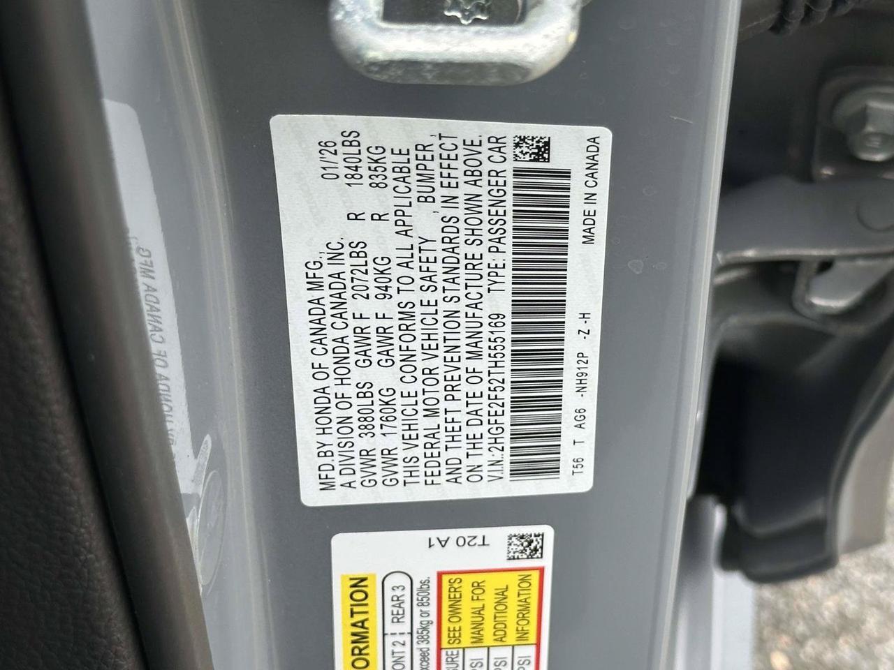 2026 Honda Civic Sport Alexandria VA