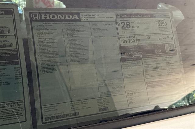 2026 Honda HR-V LX Oakland CA