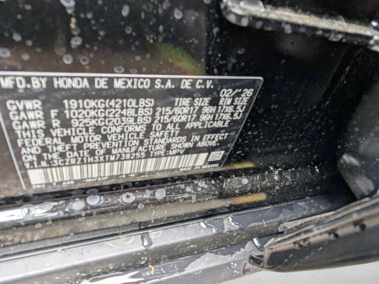 2026 Honda HR-V LX Roseville CA