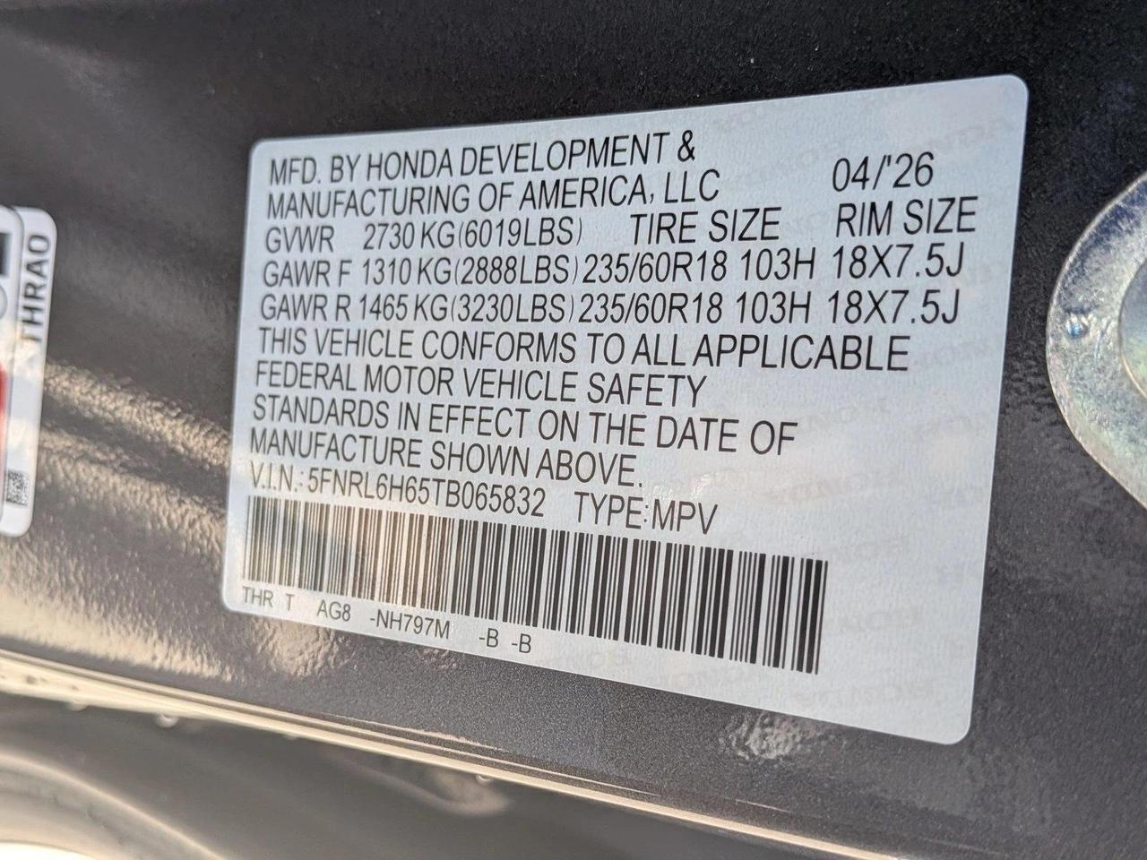 2026 Honda Odyssey EX-L Roseville CA