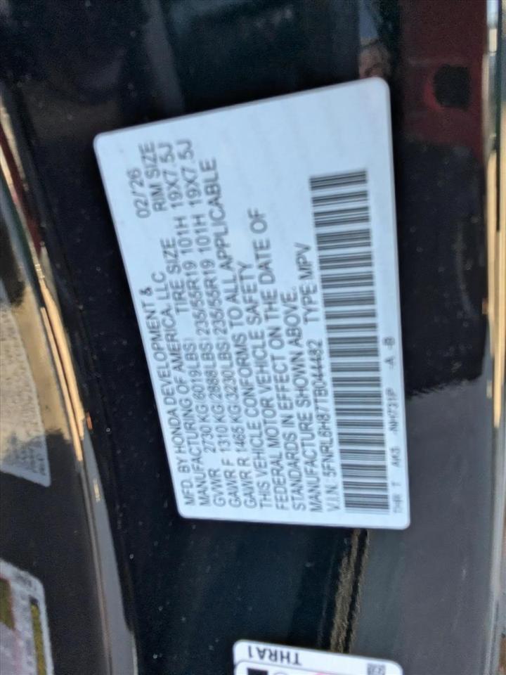 2026 Honda Odyssey Touring Roseville CA