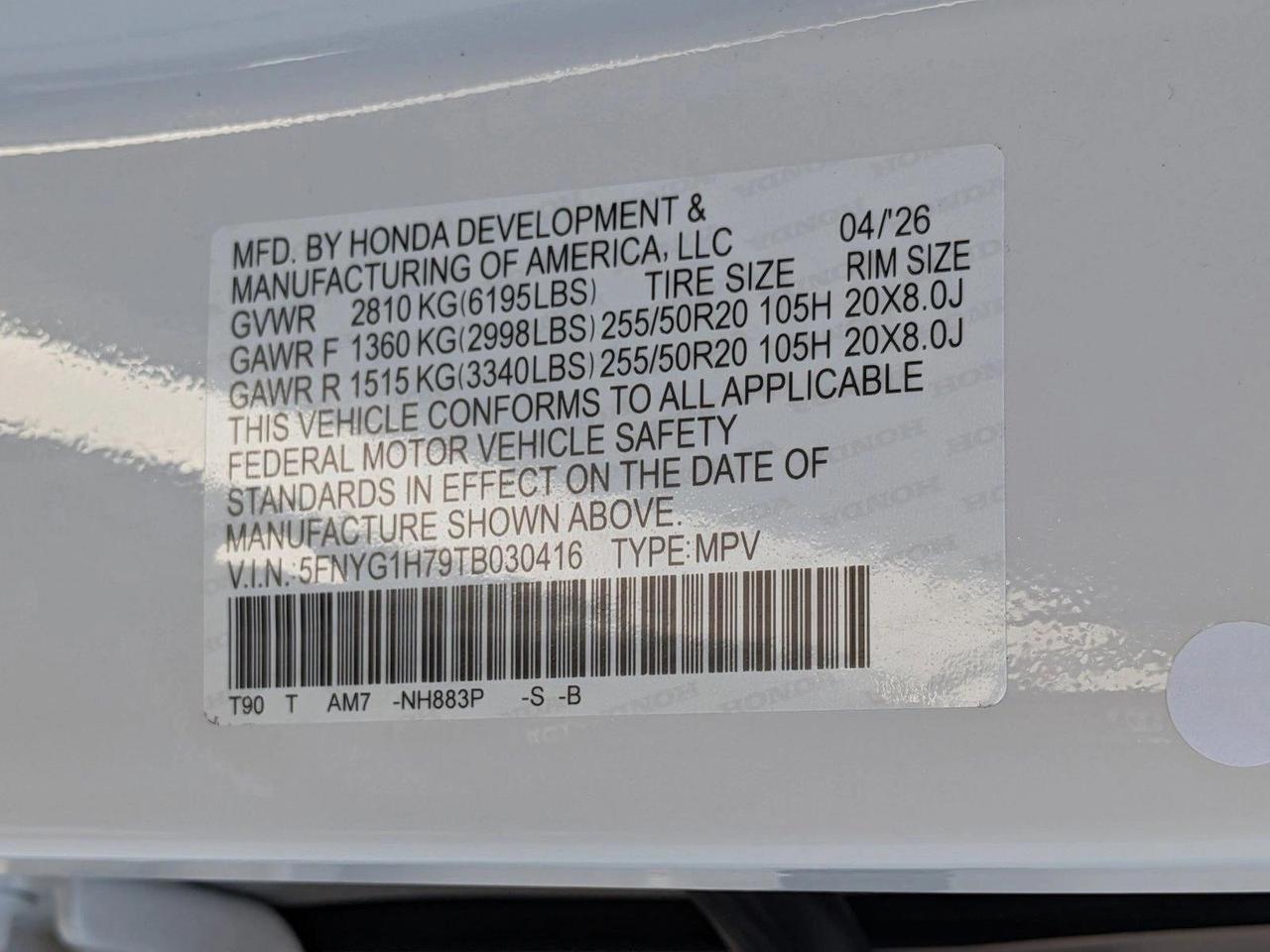 2026 Honda Pilot Touring Roseville CA