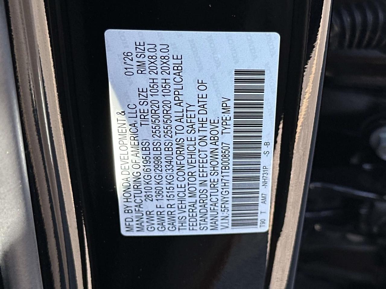 2026 Honda Pilot Touring Alexandria VA