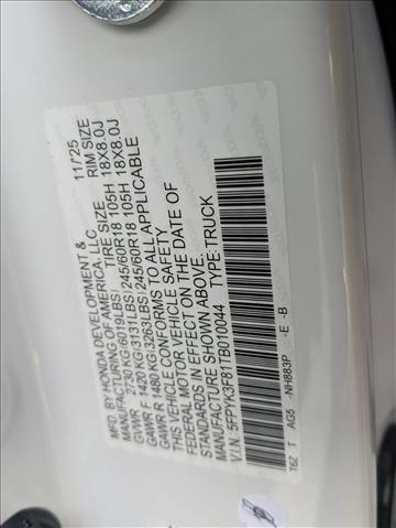 2026 Honda Ridgeline Black Edition Roseville CA