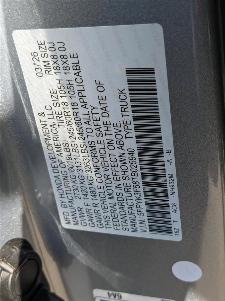 2026 Honda Ridgeline RTL Roseville CA