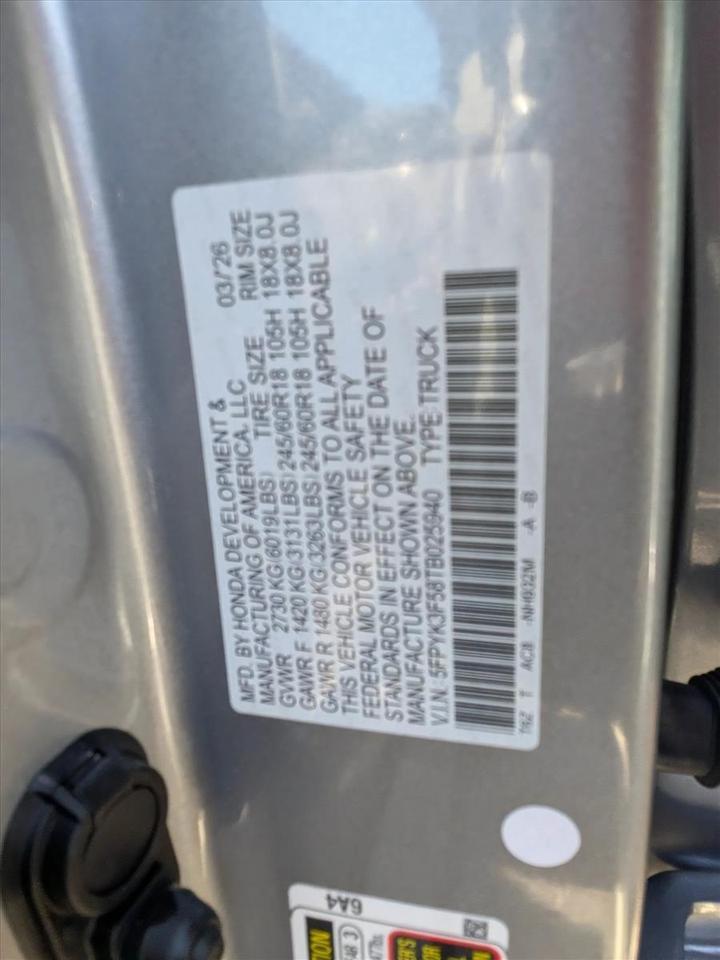 2026 Honda Ridgeline RTL Roseville CA