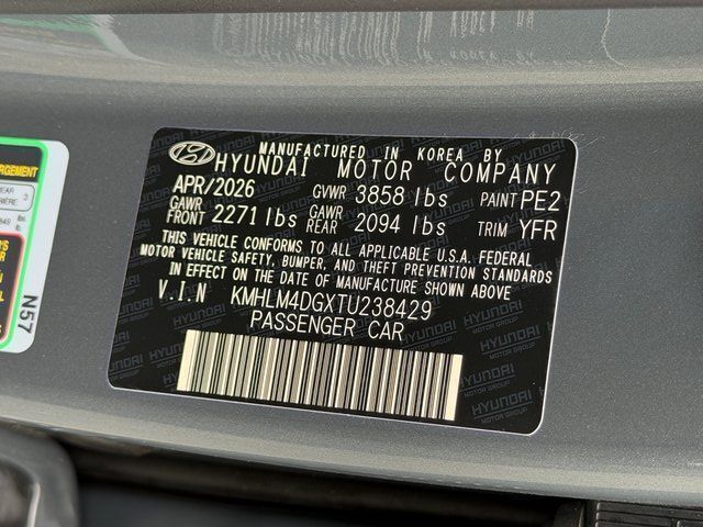 2026 Hyundai ELANTRA SEL Sport Chantilly VA
