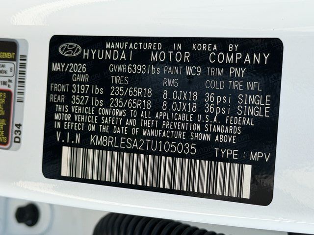 2026 Hyundai PALISADE HYBRID SEL 7P Chantilly VA