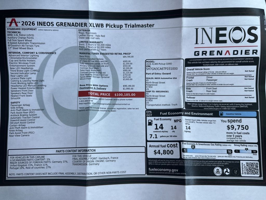 2026 INEOS Grenadier Quartermaster Trialmaster Edition West Valley UT