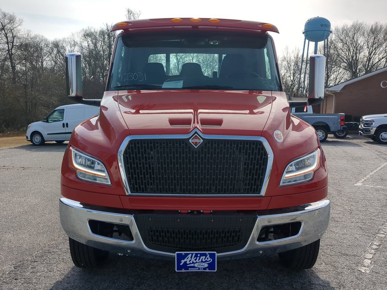2026 International MV607 equipped with 21.5ft Chevron LCG Rollback Winder GA