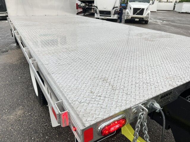 2026 Isuzu FTR 18' Aluminum Flatbed Truck with Truck Mounted Forklift. Order Today!