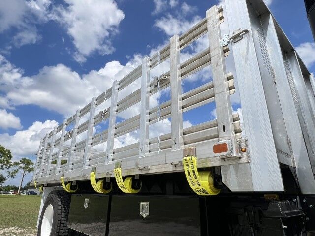 2026 Isuzu FTR 18' Aluminum Stake Bed Truck with 4K Truck Mounted Forklift Homestead FL