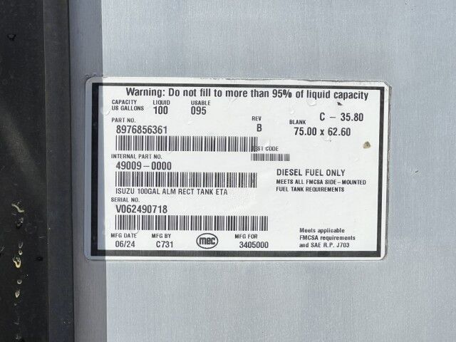 2026 Isuzu FTR 20'+4' Steel Stake Bed Dovetail Truck Homestead FL