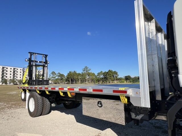 2026 Isuzu FVR 22' Aluminum Flatbed with 4,000 lbs. Truck Mounted Fork Lift Homestead FL