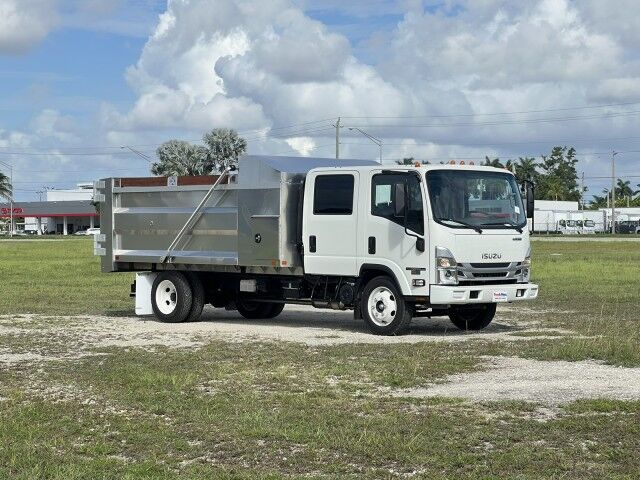 2026 Isuzu NPR-HD Crew Cab GAS 14' Aluminum Landscape Dump Truck Miami FL