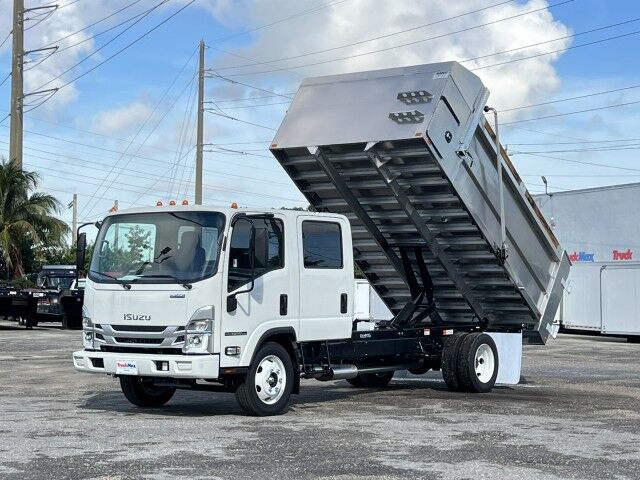 2026 Isuzu NPR-HD Crew Cab GAS 14' BABCO Aluminum Landscape Dump Truck Miami FL
