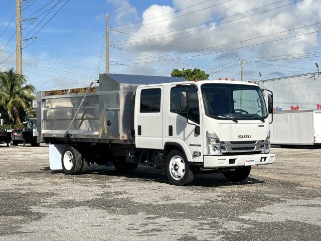 2026 Isuzu NPR-HD Crew Cab GAS 14' BABCO Aluminum Landscape Dump Truck