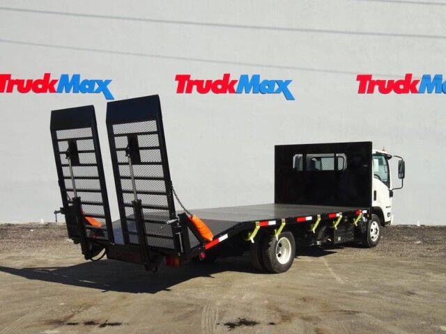 2026 Isuzu NPR-HD Steel Dove Tail Flatbed. Gas or Diesel!